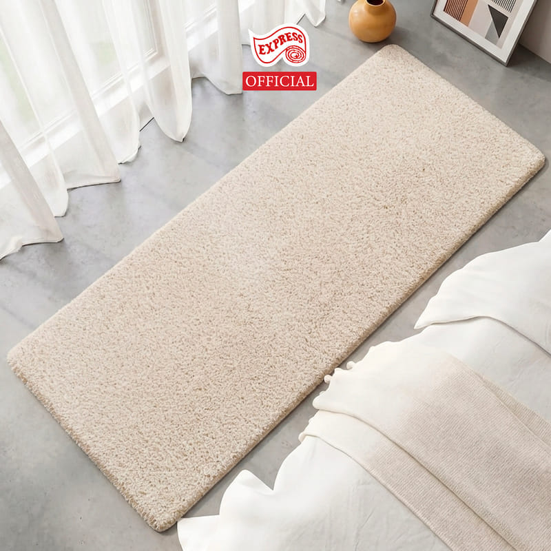 พรมเช็ดเท้ายาว EXPRESS CARPET รุ่น AL8-1 ขนาด50X120 ซม. หนา 20 มม. สีครีม 